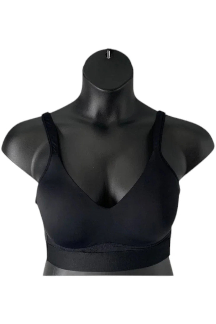 Rhonda Shear Molded Cup Bra w/ Mesh Detail Black -